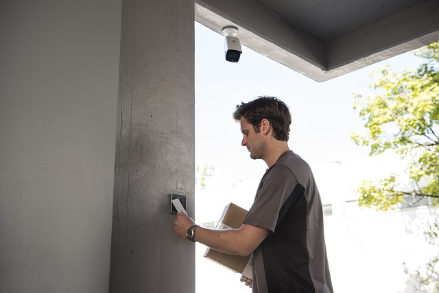 zutrittskontrolle-4312261_640 - GeoPlugin - Resources Image showing an employee scanning his card on RFID.