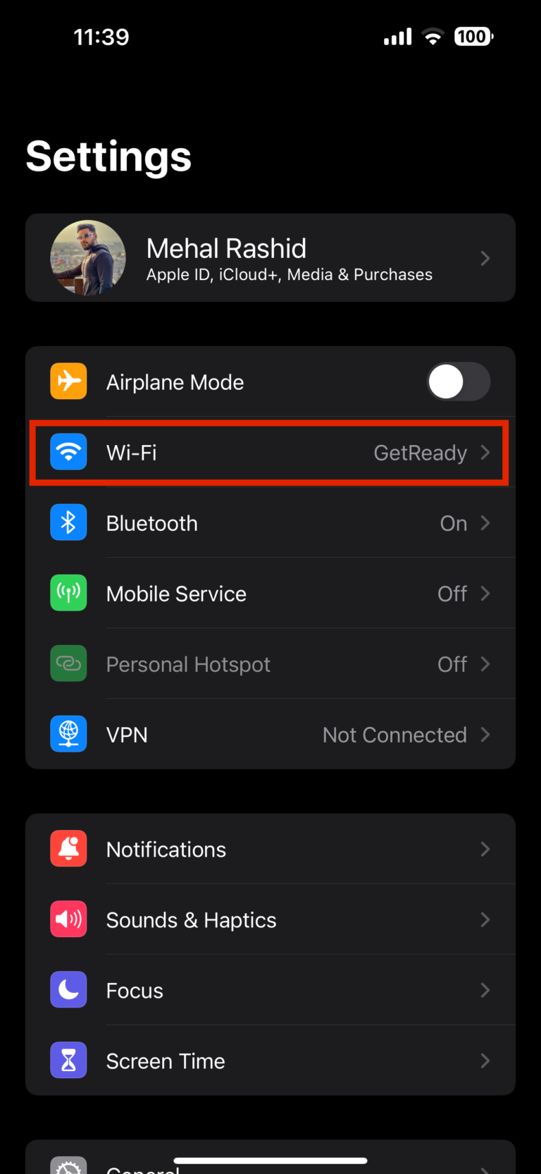 find my wifi ip address iphone