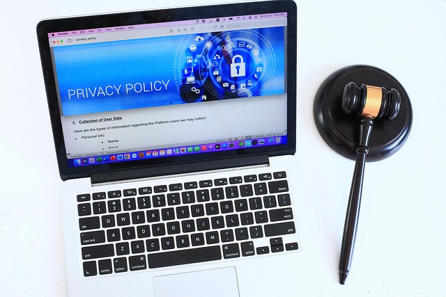 privacy-policy-7165187_640 - GeoPlugin - Resources A privacy policy document on a laptop screen.